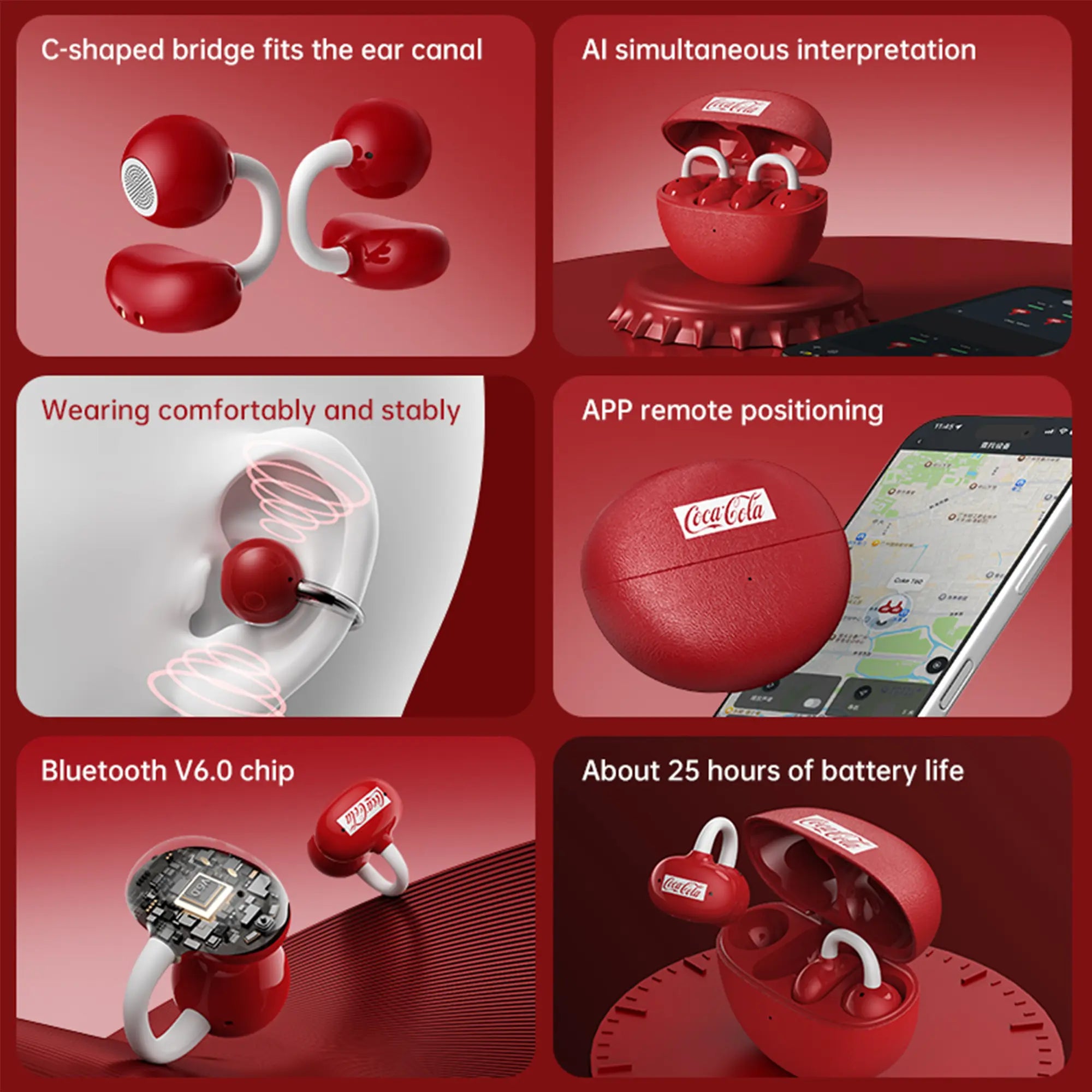 Coca Cola Flow EarClips