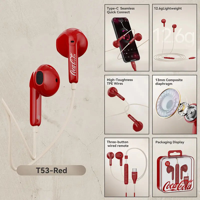 Coca Cola PopWire Earphones